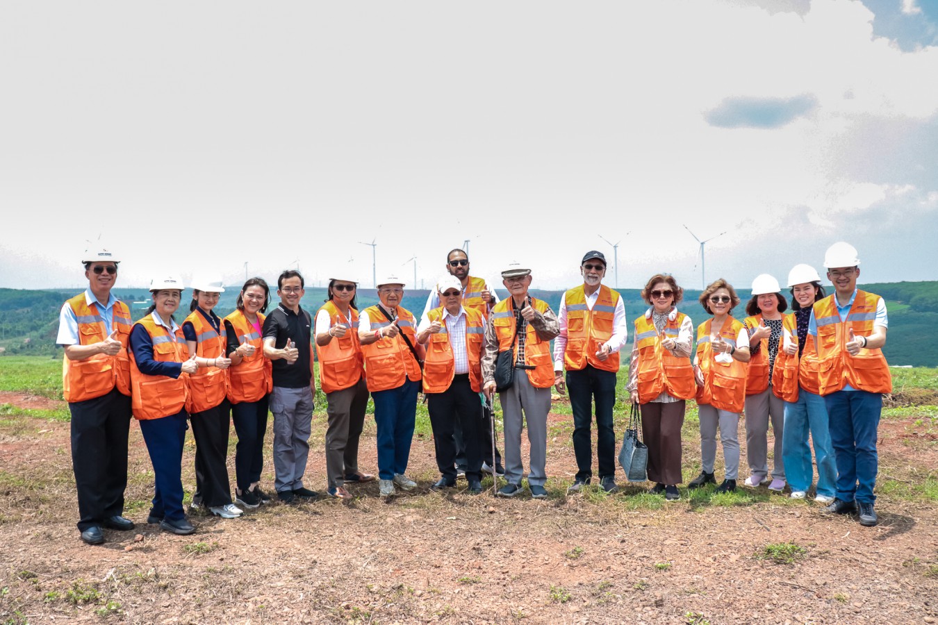 Wind farm site visit, Vietnam