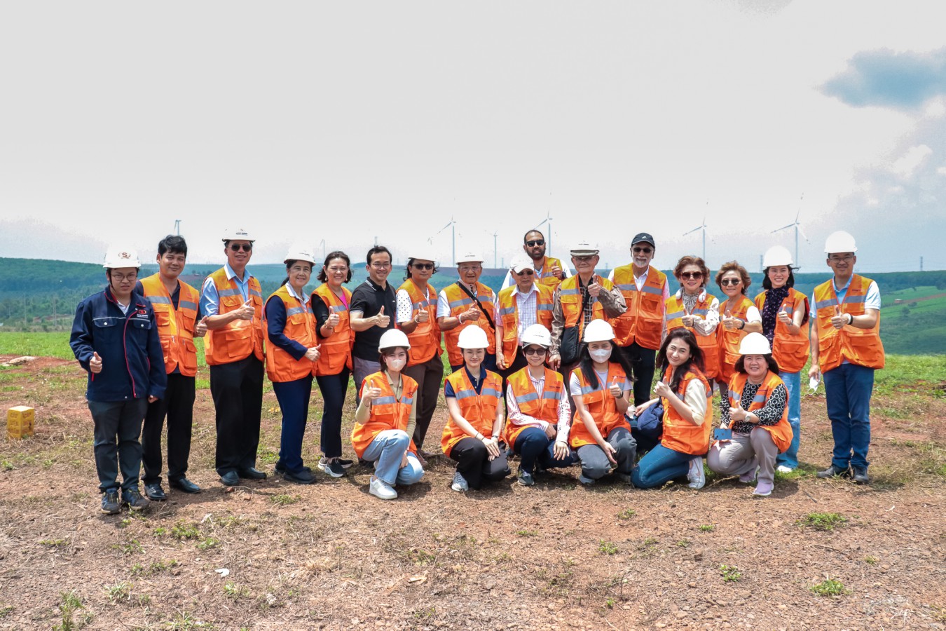 Wind farm site visit, Vietnam